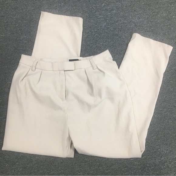 Pretty Little Thing Cream High Waist Pants Trousers 10​​​ - Picture 1 of 4